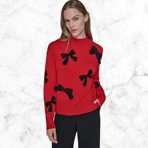 NWT | KARL LAGERFELD PARIS | 3D Bow Sweater | Size L